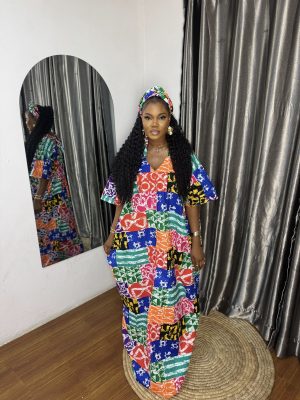 ANKARA PATCH dress